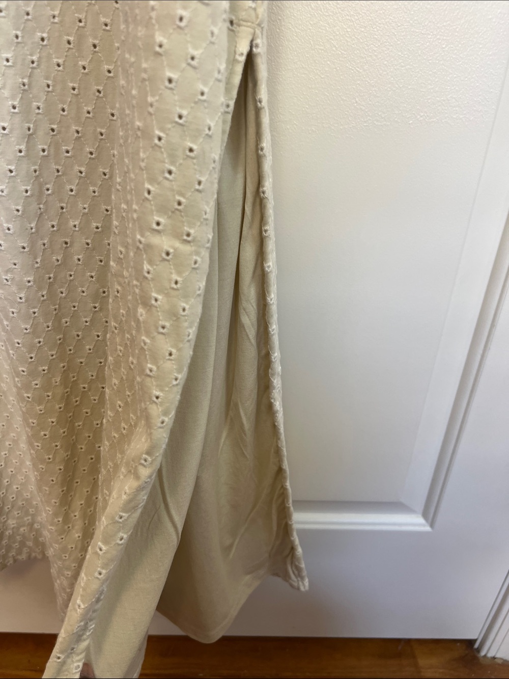Free People Cream Eyelet Sleeveless Maxi Dress - Picture 5 of 16